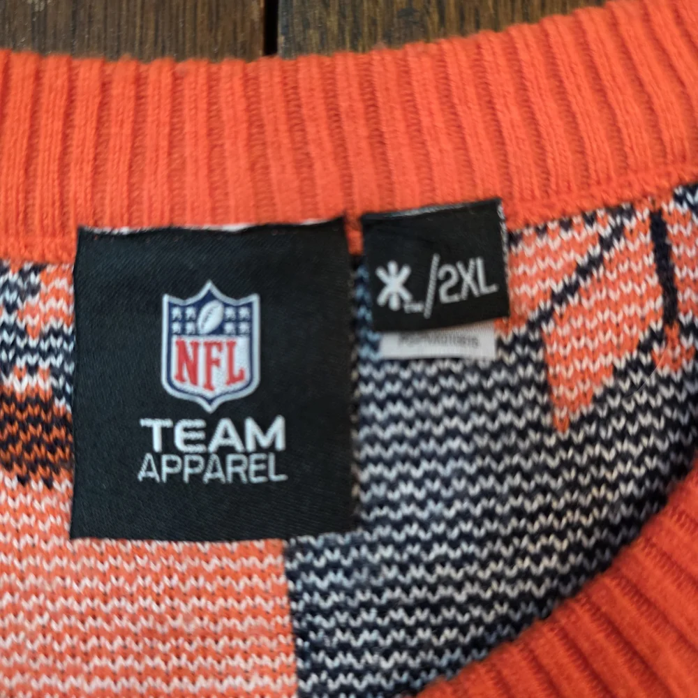 Denver Broncos Men's Crew Neck‎ Pullover Holiday Sweater Size 2XL